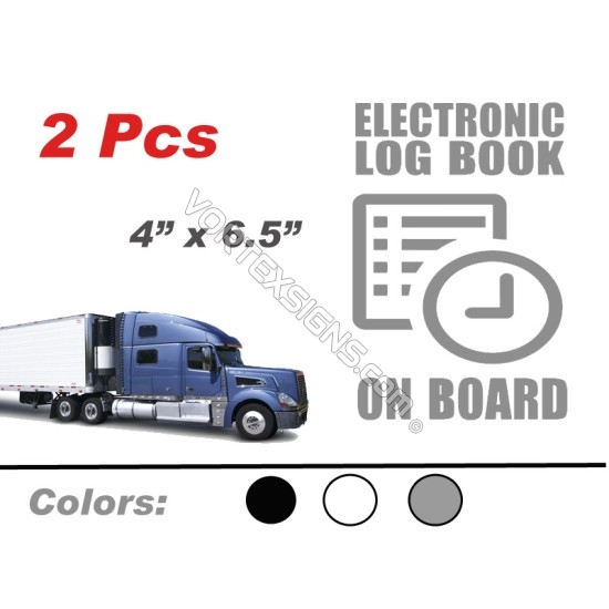 ELD Electronic LogBook ON Board sticker