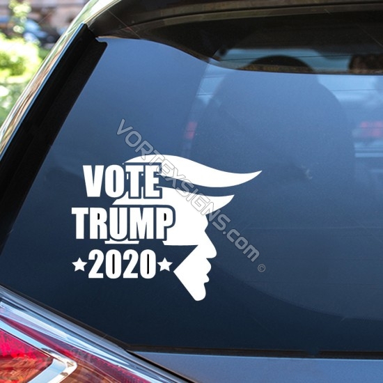 vote Trump 2020 for president sticker