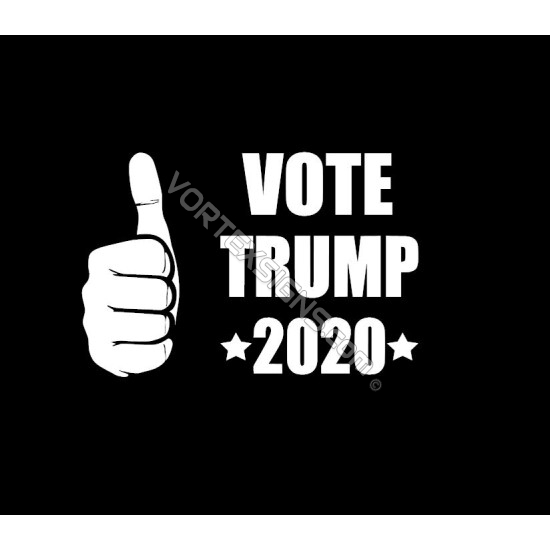 vote Trump 2020 for president sticker