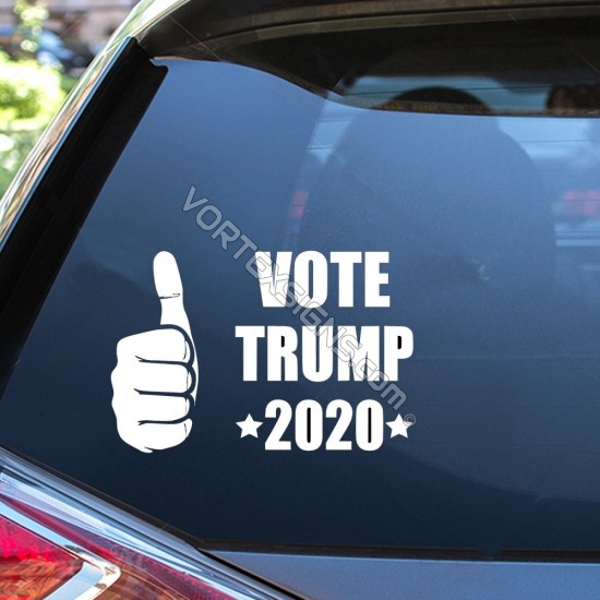 vote Trump 2020 for president sticker