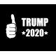 vote Trump 2020 for president sticker