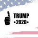 vote Trump 2020 for president sticker