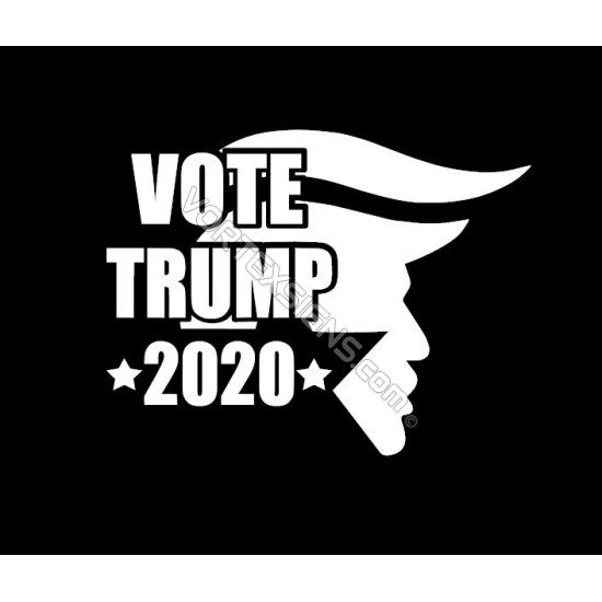 vote Trump 2020 for president sticker