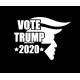 vote Trump 2020 for president sticker