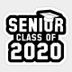 Class of 2021 home window decal / cling sticker