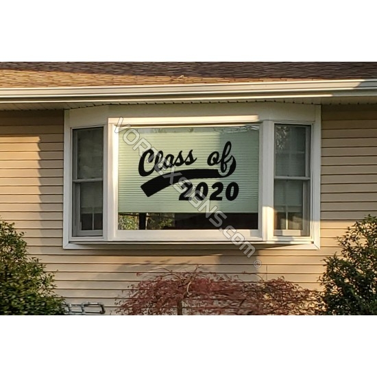 Class of 2021 home window decal / cling sticker