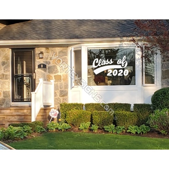 Class of 2021 home window decal / cling sticker