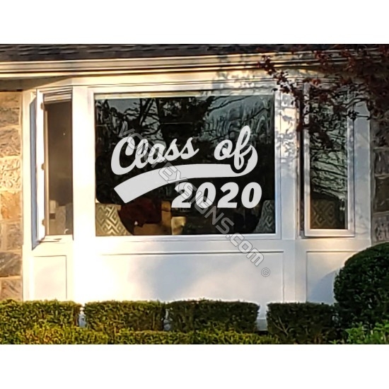 Class of 2021 home window decal / cling sticker