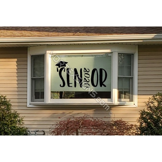 Class of 2021 home window decal / cling sticker