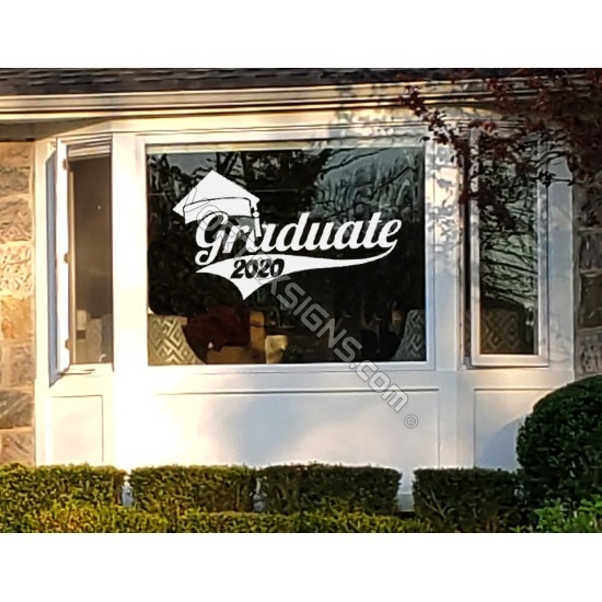 Class of 2021 home window decal / cling sticker