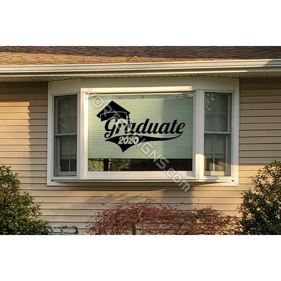 Class of 2021 home window decal / cling sticker