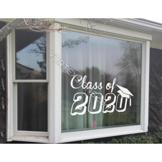 Class of 2021 home window decal / cling sticker