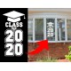 Class of 2021 home window decal / cling sticker