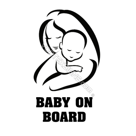 SALE! Mother baby on board decal sticker - 10% OFF