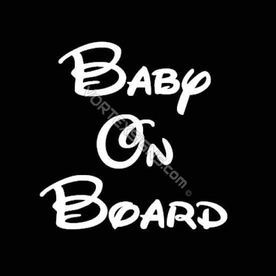 Disney Baby on Board sticker