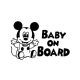 Baby On board Micky Mouse sticker