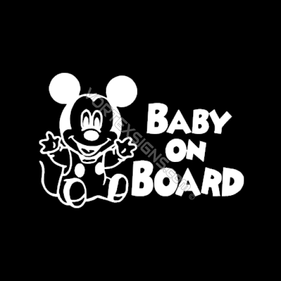 Baby On board Micky Mouse sticker