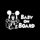 Baby On board Micky Mouse sticker