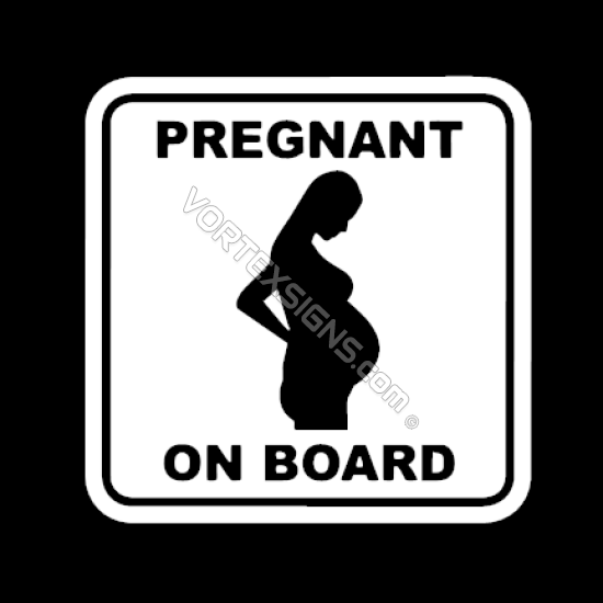 Pregnant on Board sticker