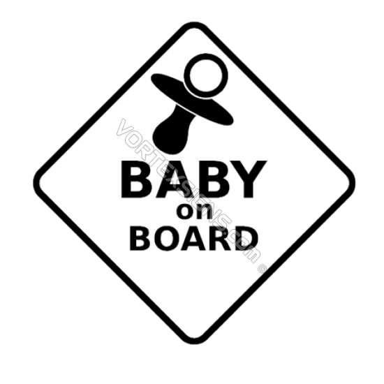 Baby On board pacifier sticker