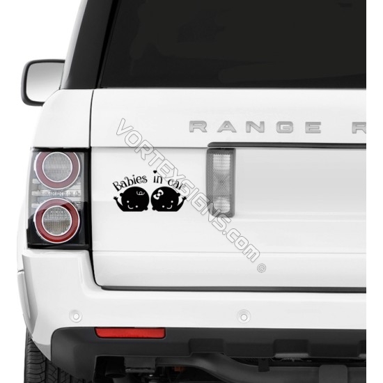 Twins on Board decal Twins on Board sticker