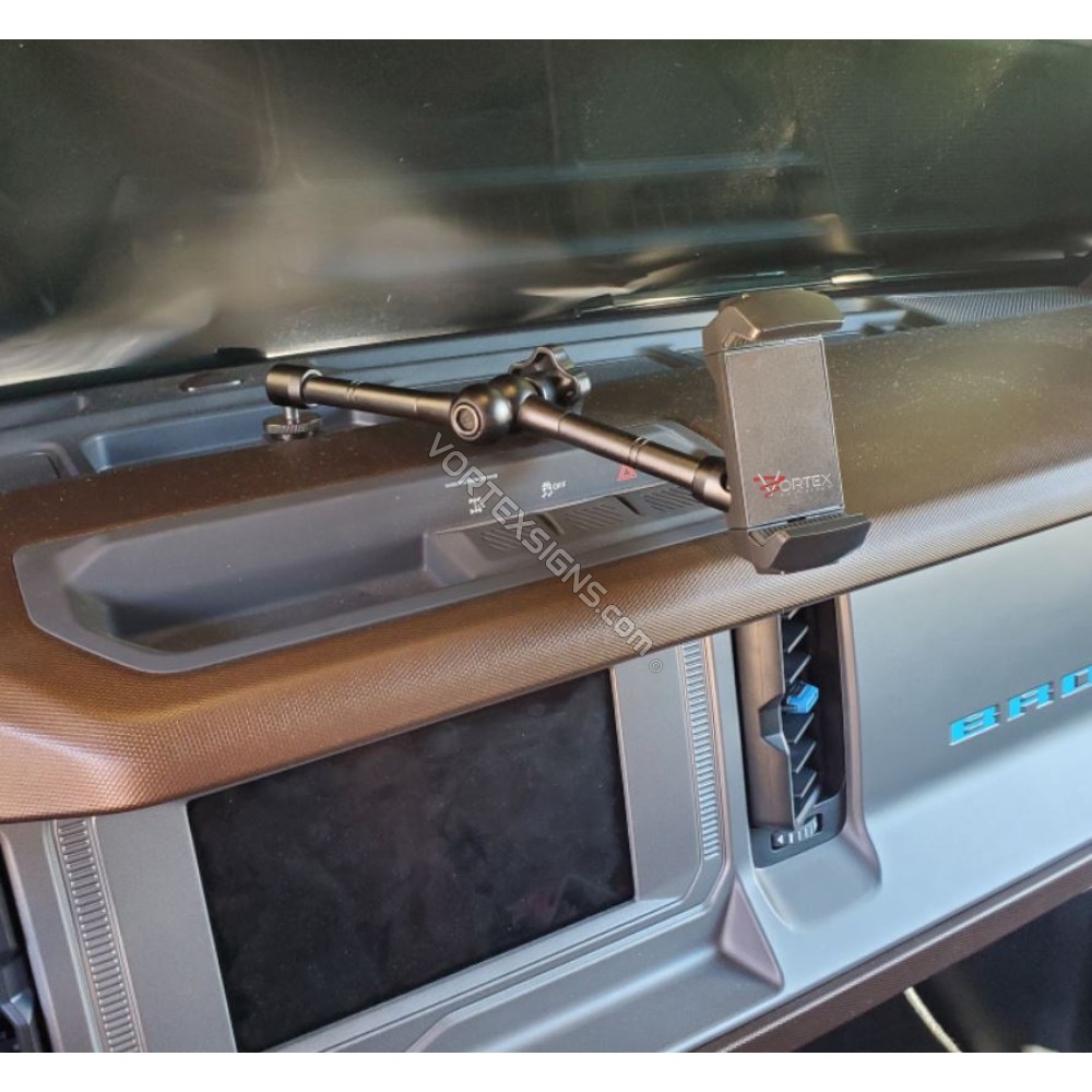 Ford Bronco cell phone + iPad/tablet dashboard Mount