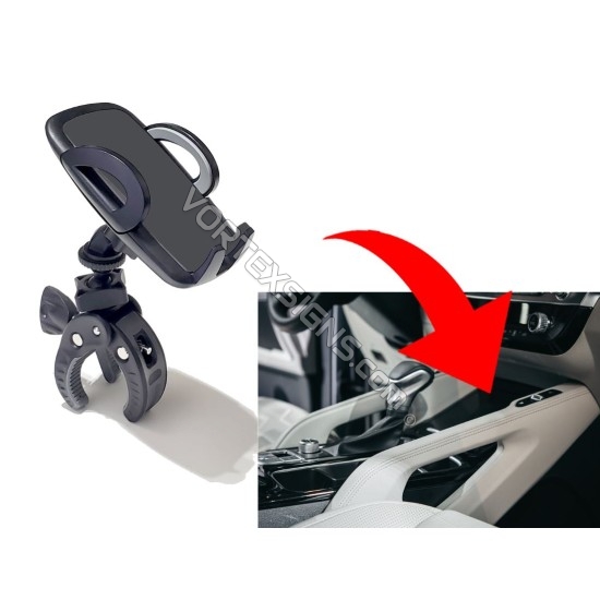 phone holder for a kia telluride center console dashboard