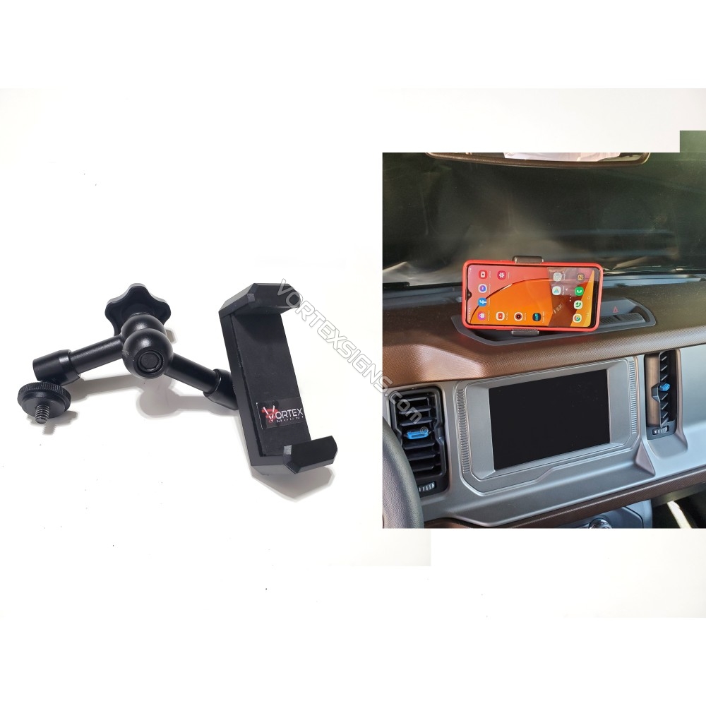 Ford Bronco articulating arm dashboard cell phone mount