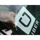 Removable UBER decal / static Cling decal peel and stick UBER sign for car windows