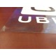 Removable UBER decal / static Cling decal peel and stick UBER sign for car windows