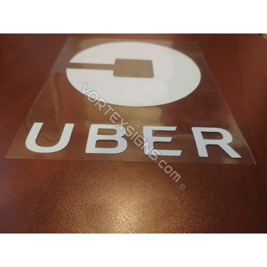  Round Removable UBER decal or sign