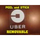 Round Removable UBER decal / static Cling decal Round Removable UBER decal or sign