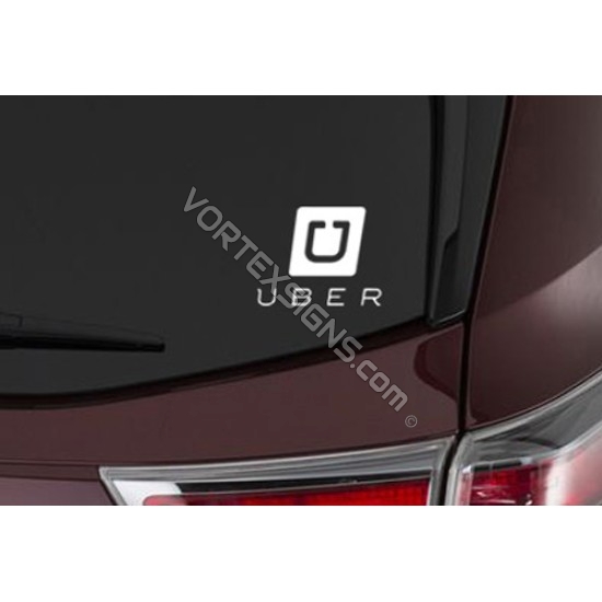 UBER Squre Logo decal sign for car UBER Squre Logo sticker exterior windows