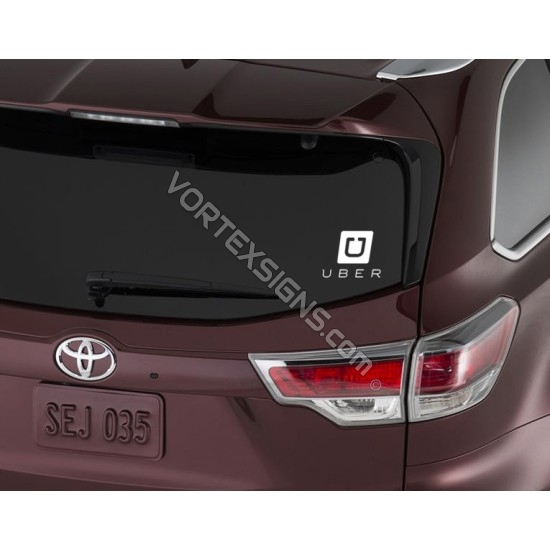 UBER Squre Logo decal sign for car UBER Squre Logo sticker exterior windows