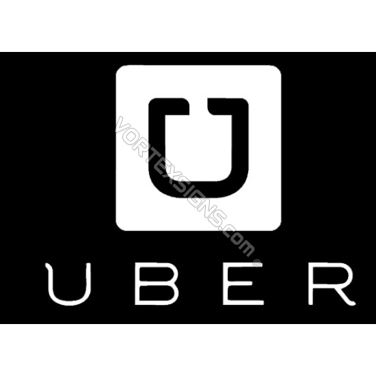 UBER Squre Logo decal sign for car UBER Squre Logo sticker exterior windows