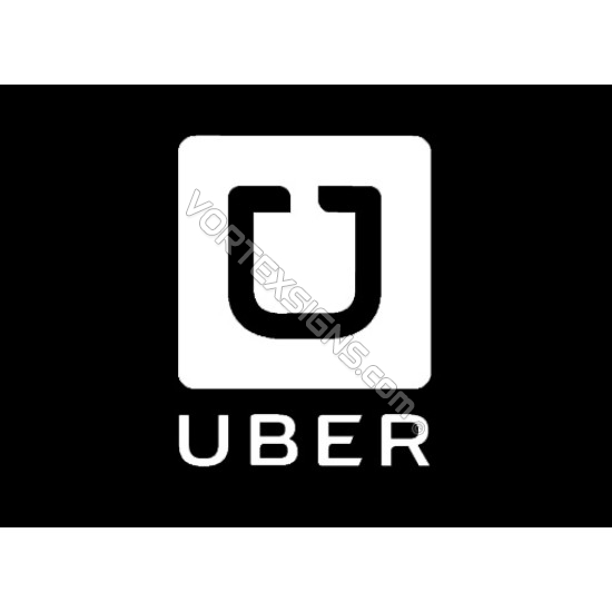 UBER Squre Logo vinyl decal exterior accessory UBER Squre Logo sticker for car window
