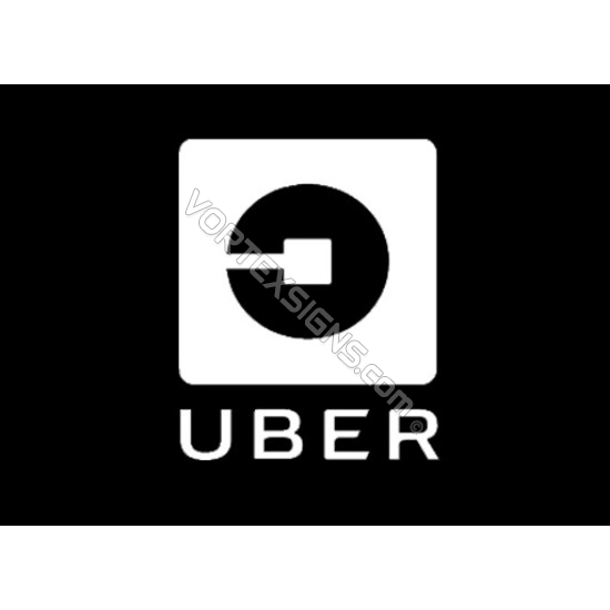 UBER Round Logo sticker for back window 