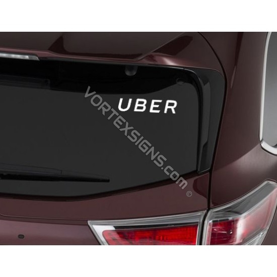 UBER Logo sticker text