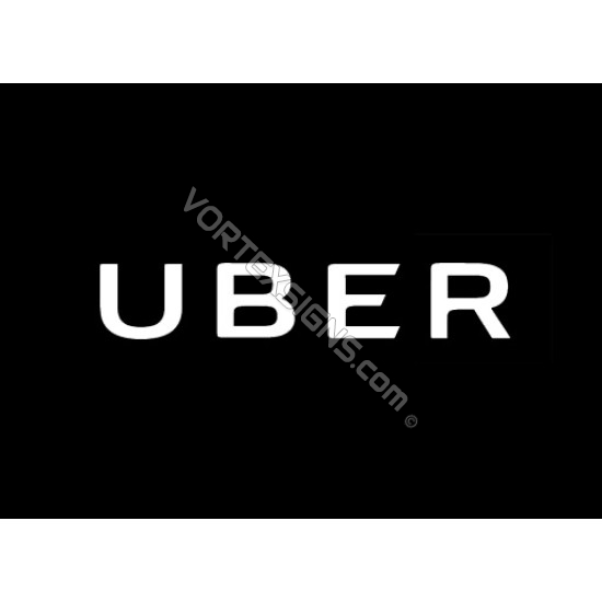 UBER Logo sticker text