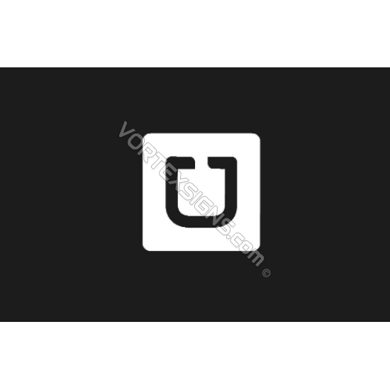 UBER Square sticker for car windows