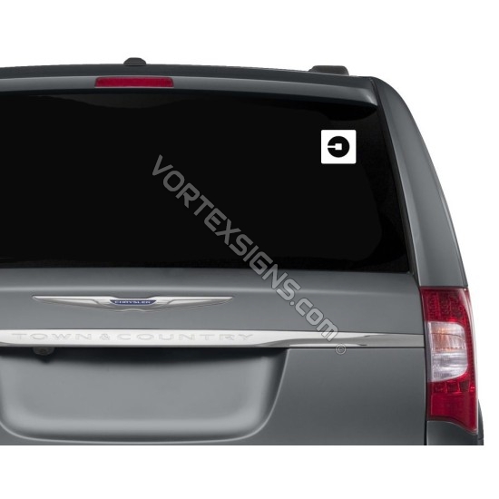 5inch UBER Square decal 5 UBER Square sticker