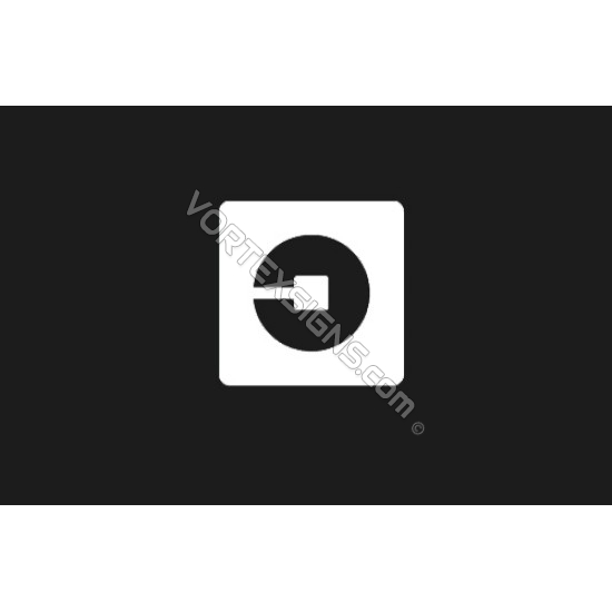 5inch UBER Square decal 5 UBER Square sticker