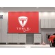 TESLA logo Garage Wall decal sign - v1 sticker
