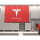 TESLA model 3  logo Garage Wall decal sign sticker